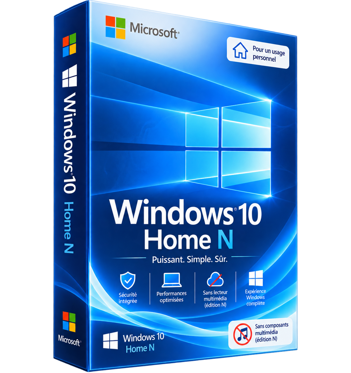 Windows 10 Home N – Licencia oficial de por vida (1 PC)