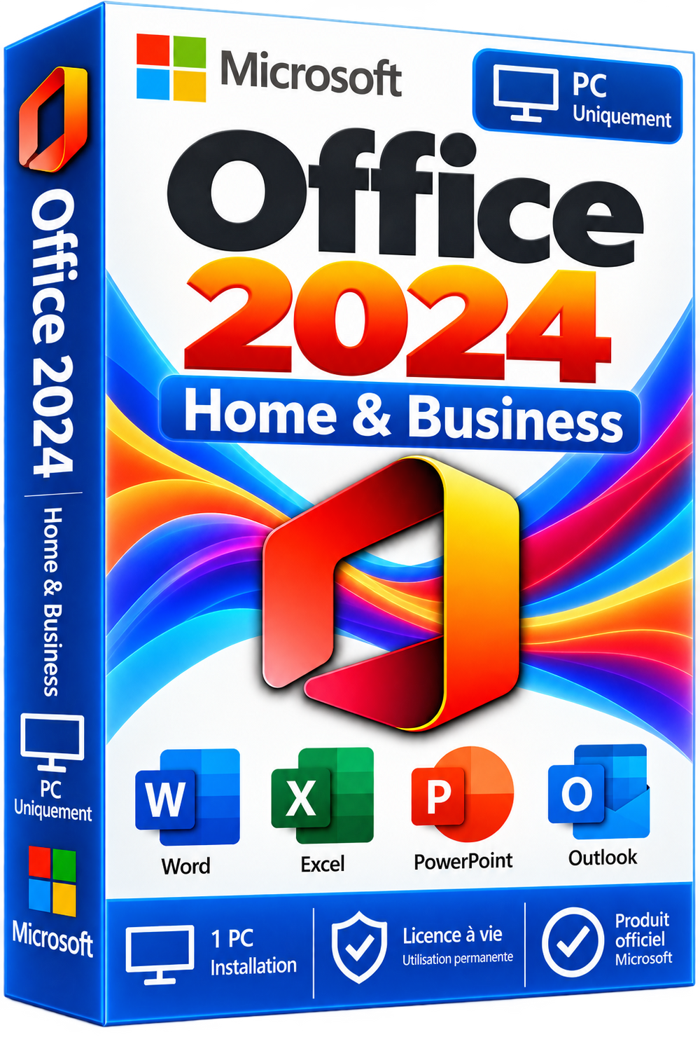 Licence Microsoft Office 2024 Famille et Petite Entreprise – Clé officielle à vie