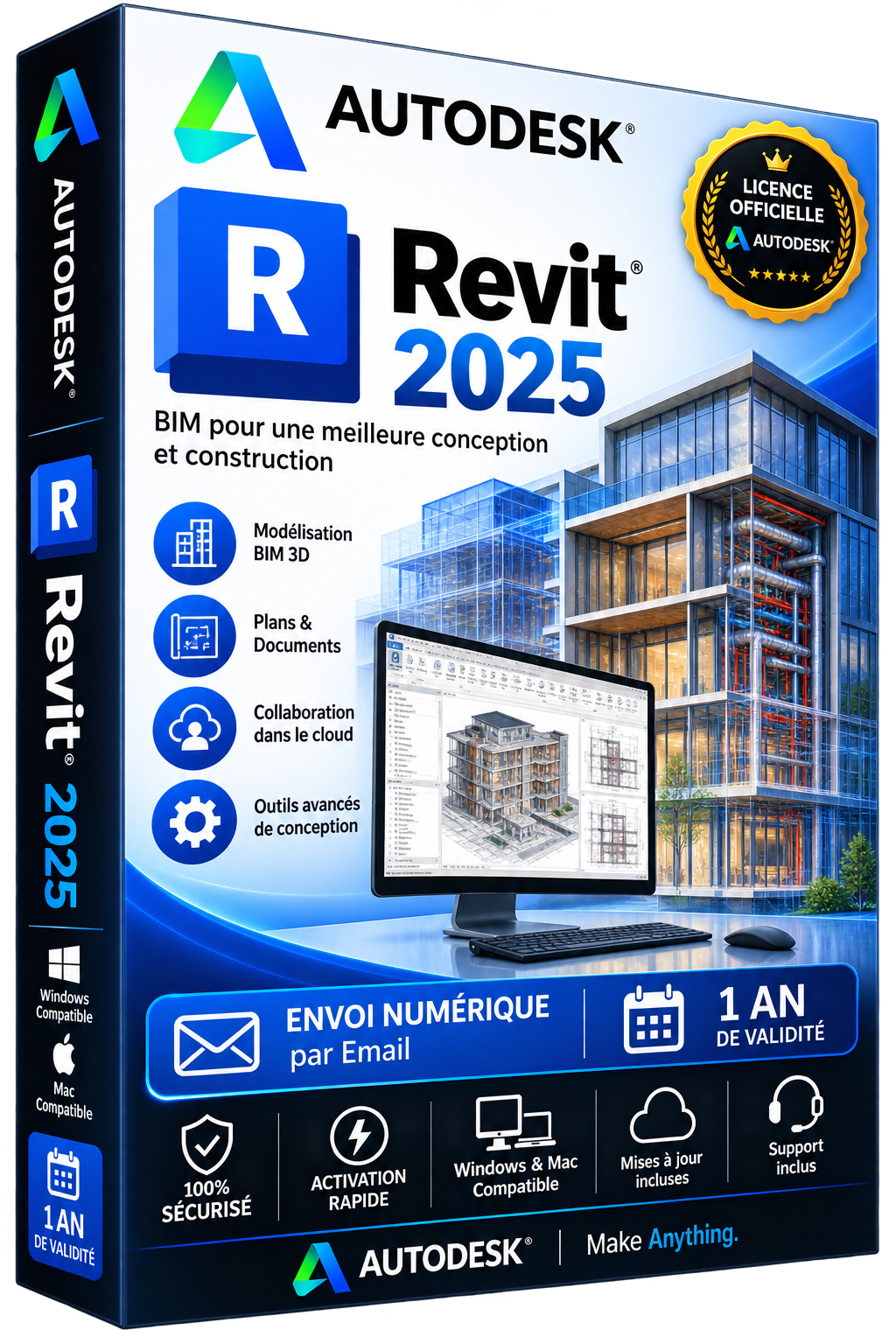 Autodesk Revit 2025 — Licencia oficial | Suscripción de 1 año