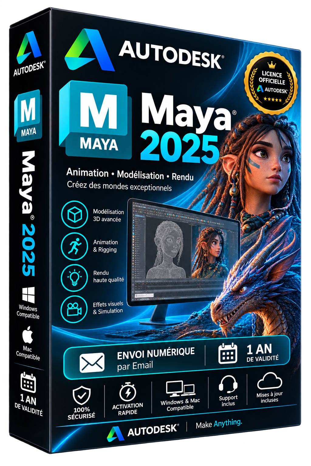 Autodesk Maya 2025 — Licencia oficial | Suscripción de 1 año