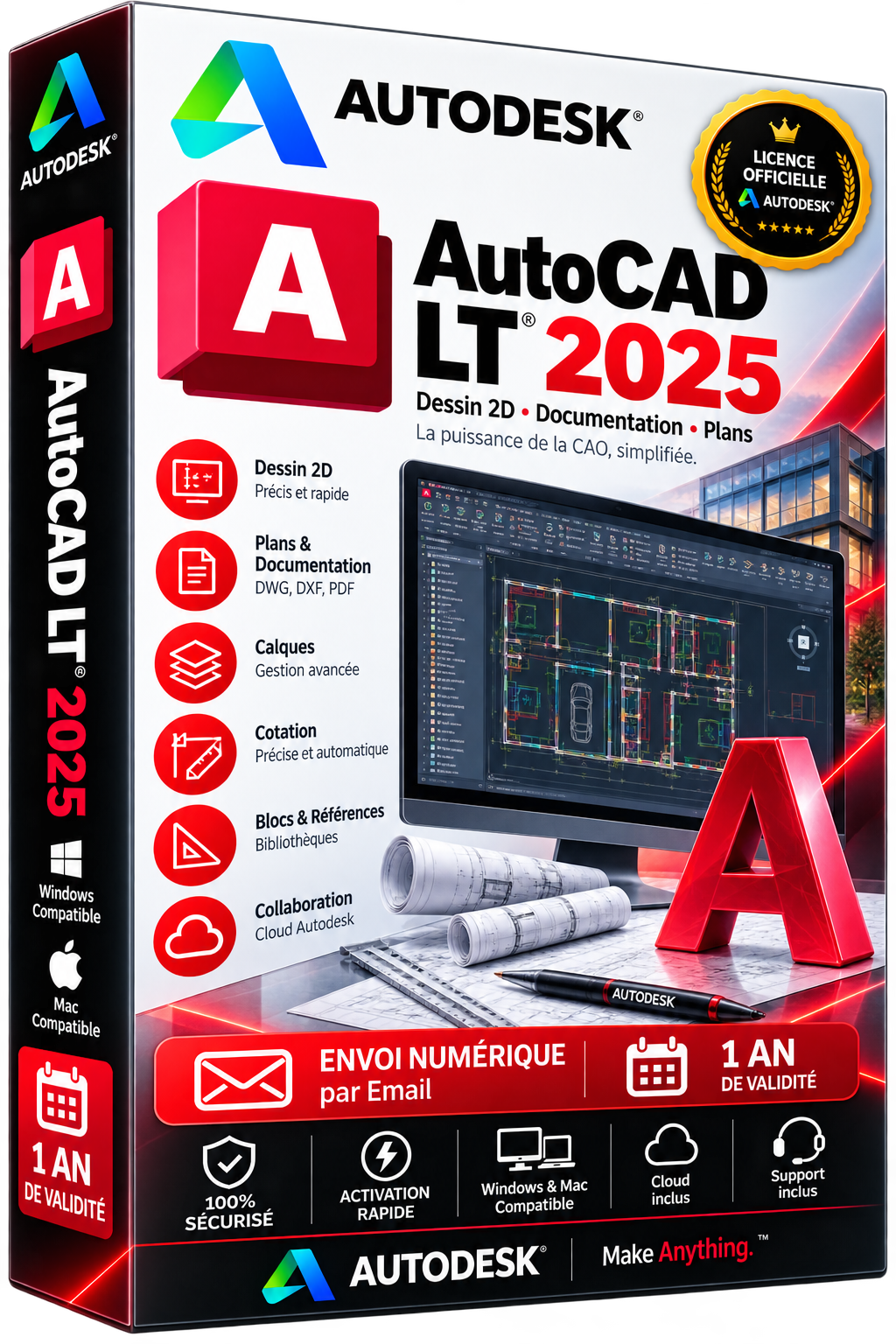 AutoCAD LT 2025 — Official License | 1-Year Subscription
