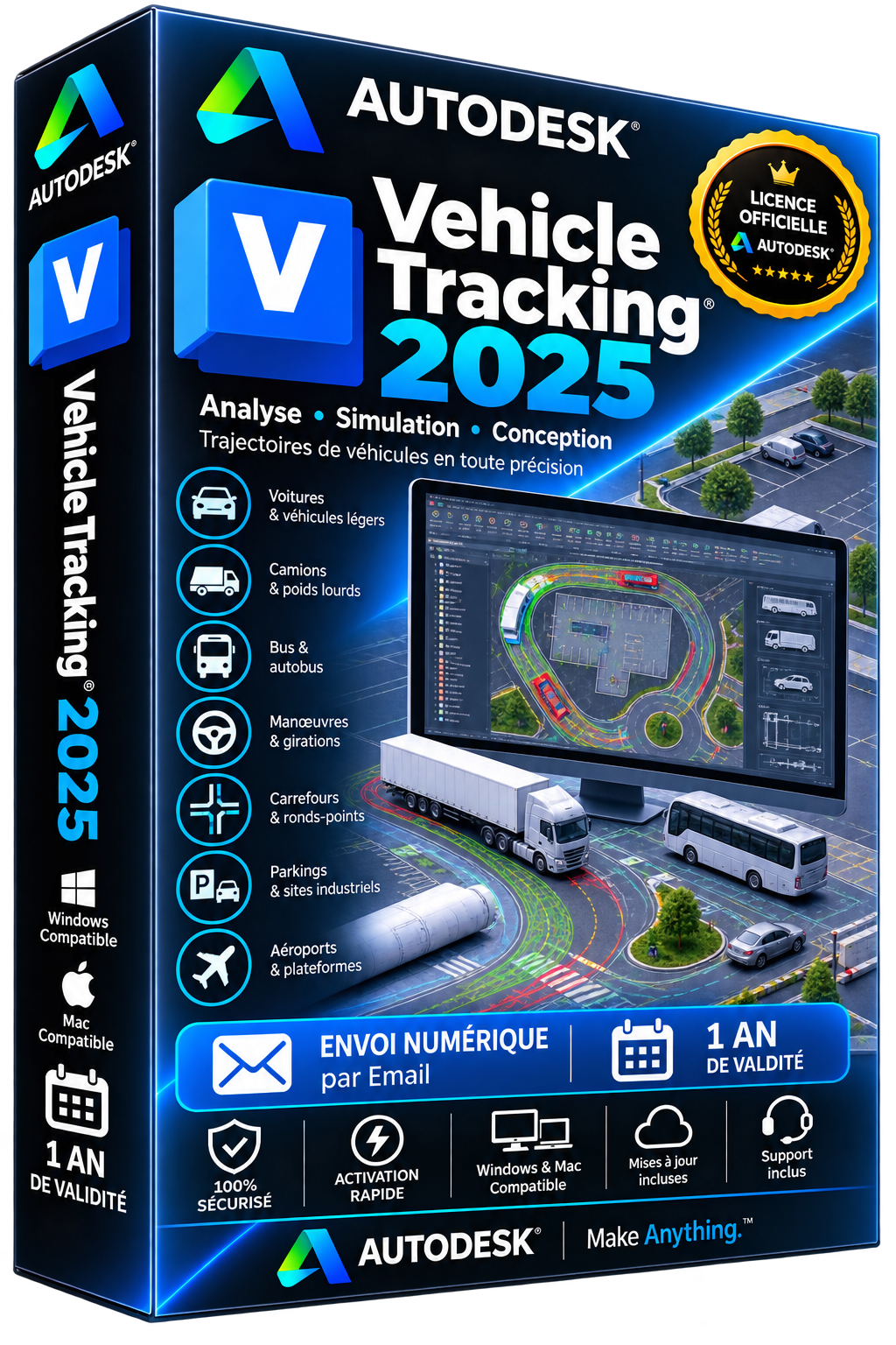 Autodesk Vehicle Tracking 2025 — Licencia oficial | Suscripción de 1 año