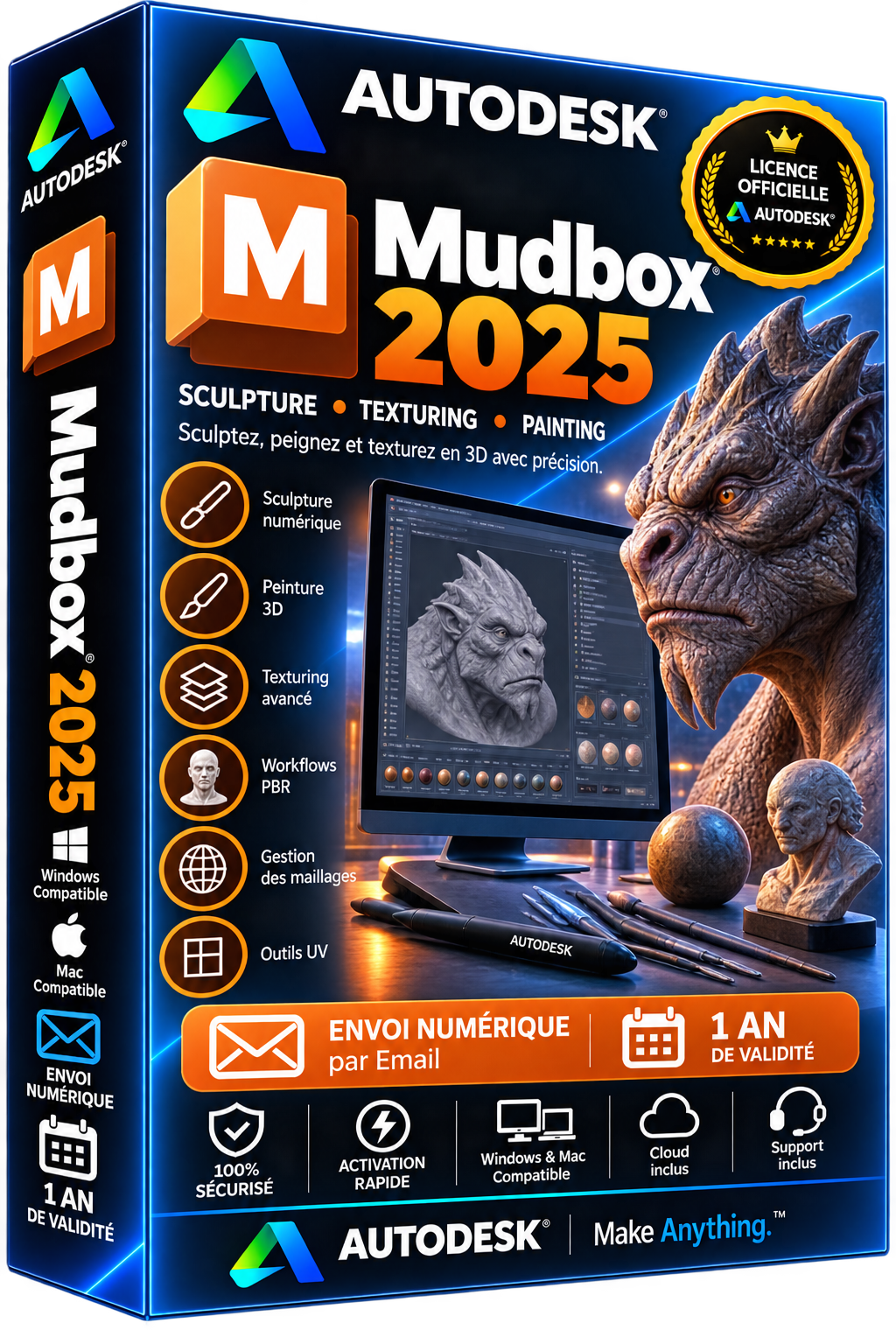 Autodesk Mudbox 2025 — Licencia oficial | Suscripción 1 año