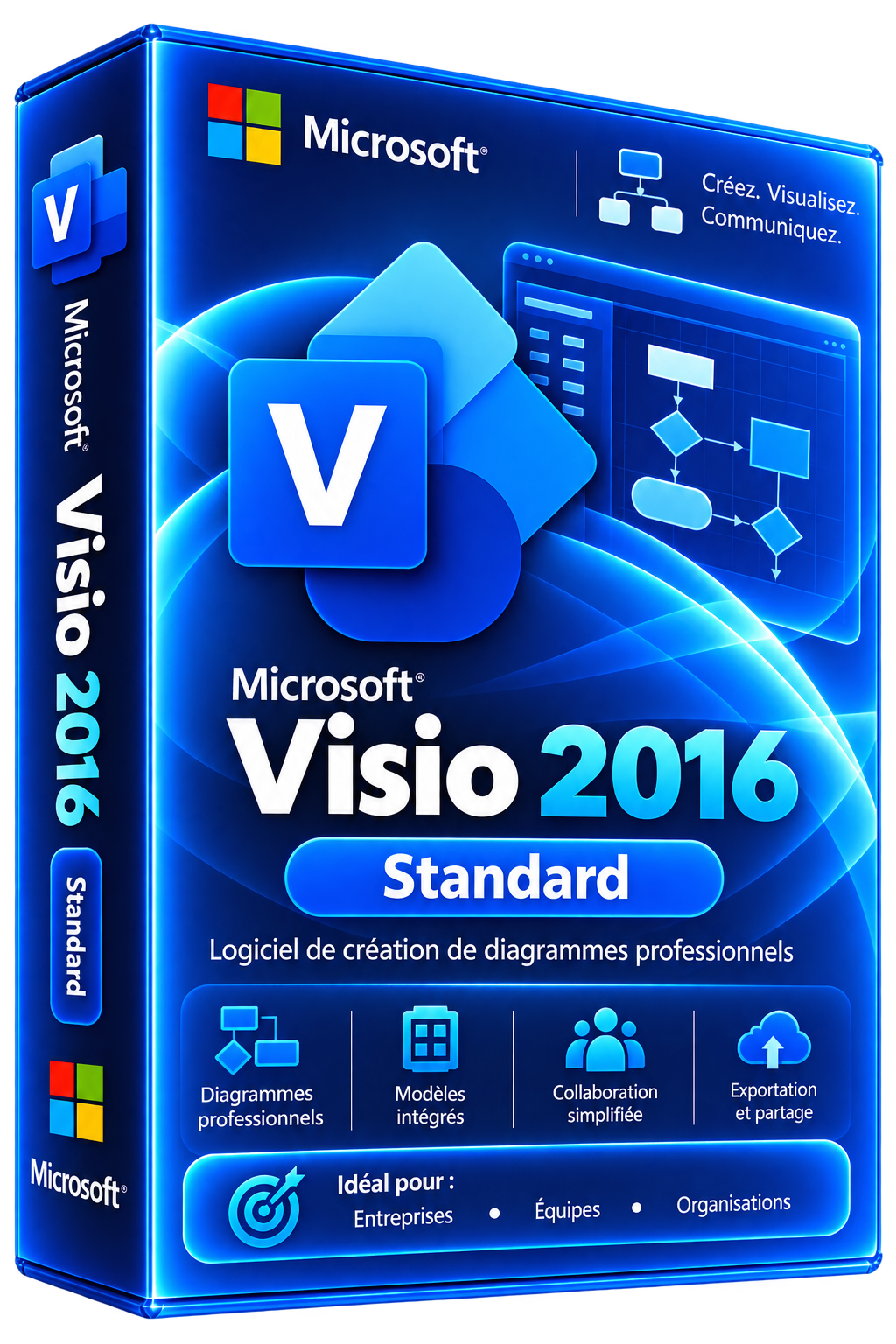 Licence Microsoft Visio 2016 Standard – Clé Officielle à Vie