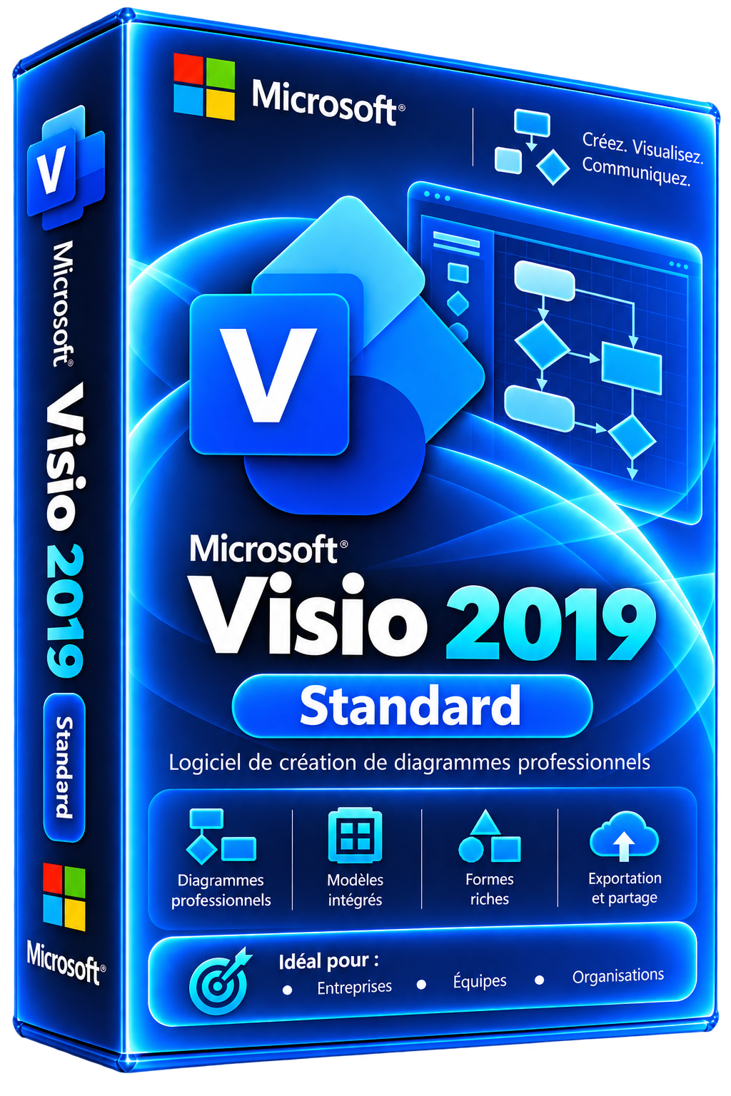 Licence Microsoft Visio 2019 Standard – Clé Officielle à Vie