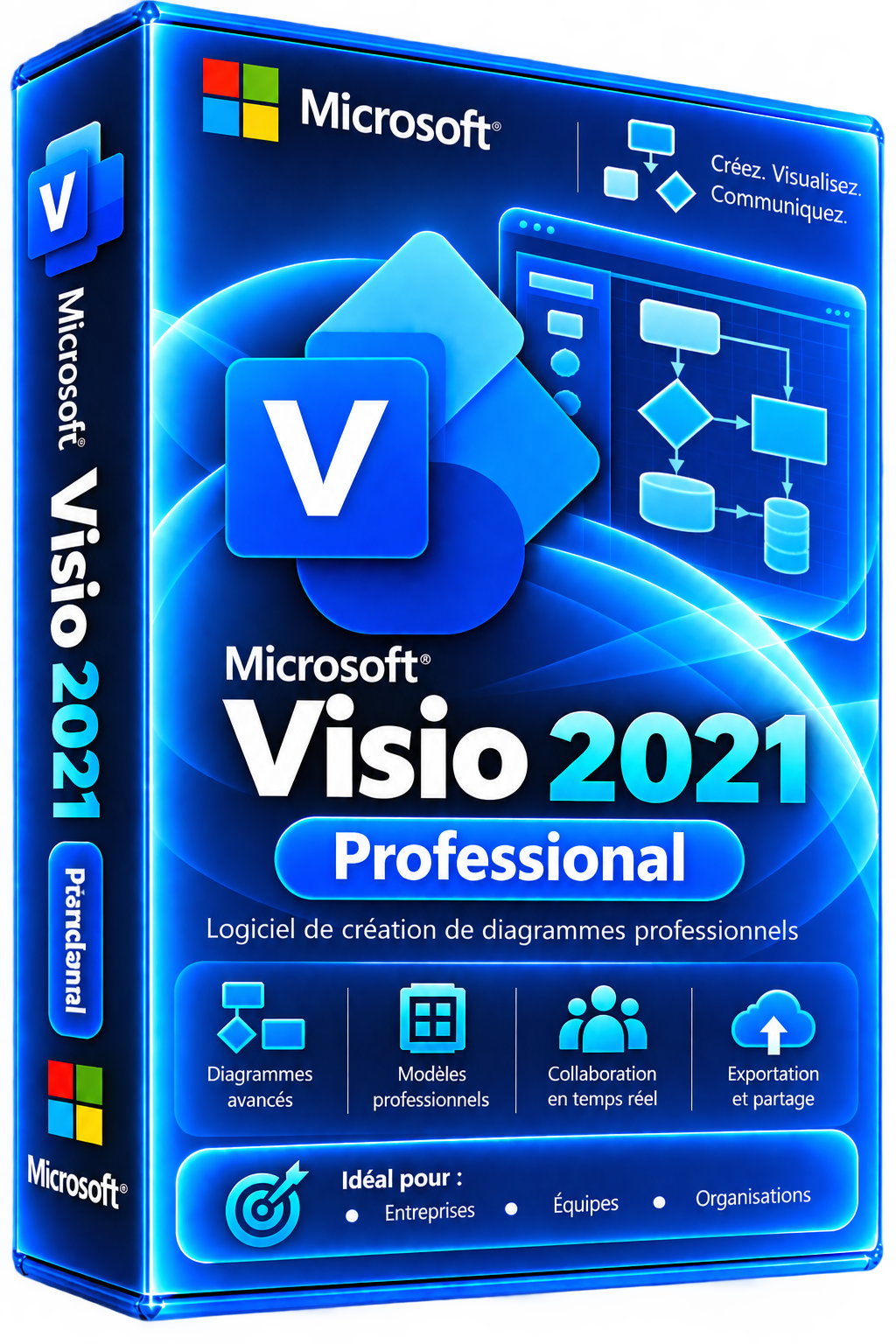 Licence Microsoft Visio 2021 Professionnel – Clé Officielle à Vie