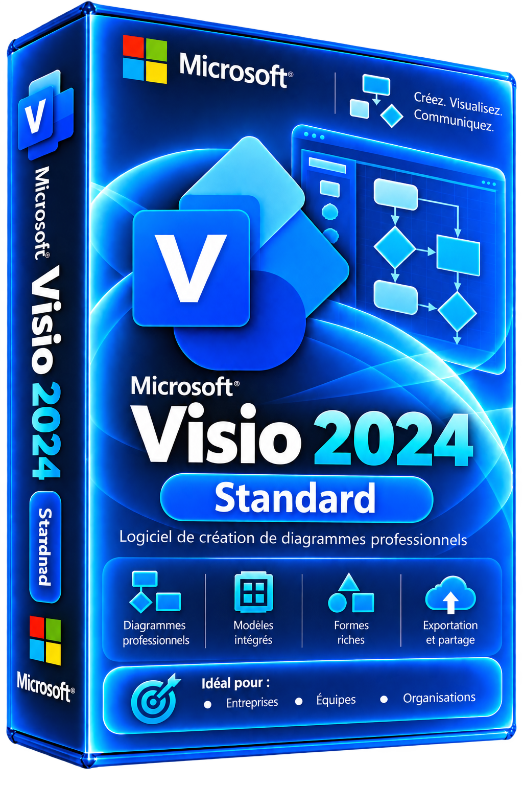 Licence Microsoft Visio 2024 Standard – Clé Officielle à Vie