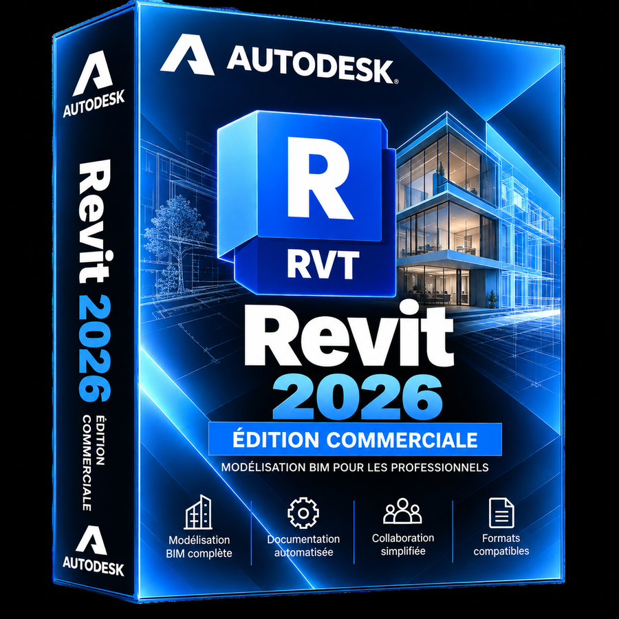 Boîte 3D illustrative Autodesk Revit 2026