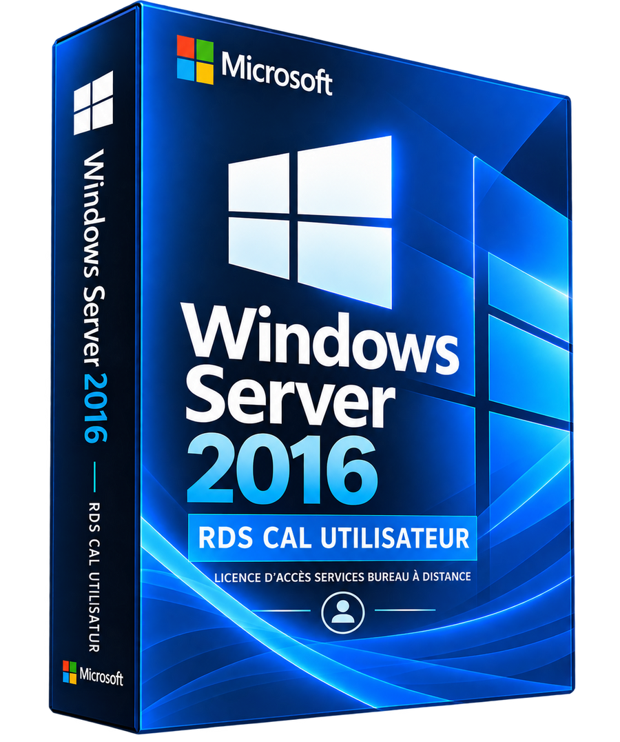 Boîte illustrative Windows Server 2016 RDS CAL Utilisateur
