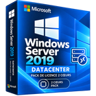 Windows Server 2019 Datacenter – Pack de licence 2 cœurs