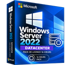 Windows Server 2022 Datacenter – Pack de licence 16 cœurs