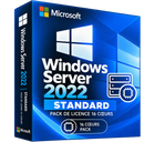 Windows Server 2022 Standard – Pack de licence 16 cœurs