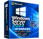 Windows Server 2022 Standard – Pack de licence 2 cœurs