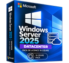 Windows Server 2025 Datacenter – Pack de licence 16 cœurs