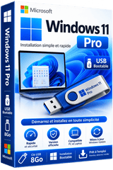 Windows 11 Pro Clé USB Bootable 8GO